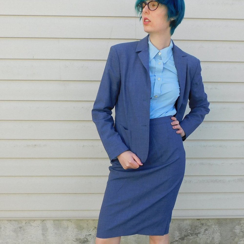 Massimo Nuhi Wardrobe blue blazer